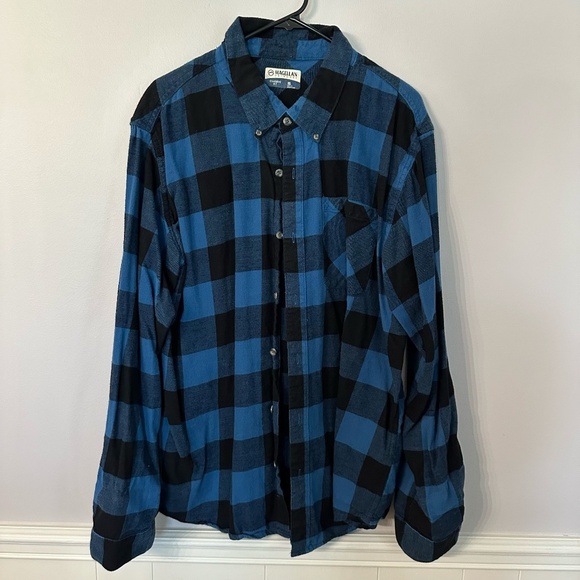 Magellan Outdoors Men’s Long Sleeve Classic Fit Plaid Button Up Shirt Sz XL GUC - Picture 2 of 8
